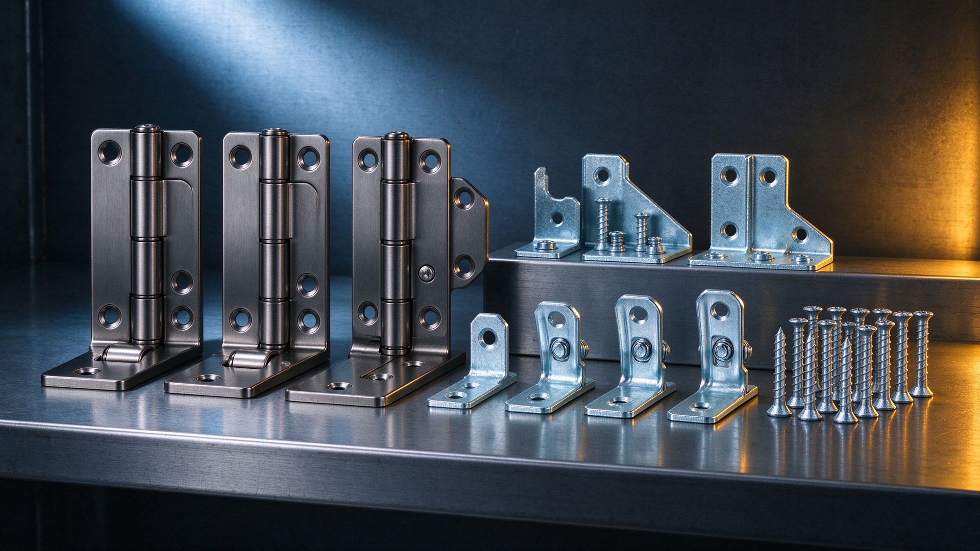 Building accessories on a steel workbench