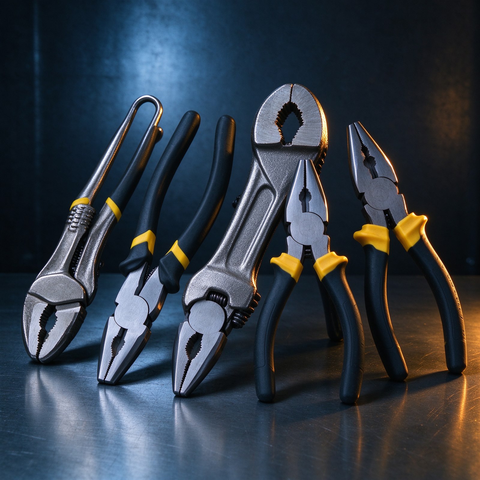 Six piece professional pliers set