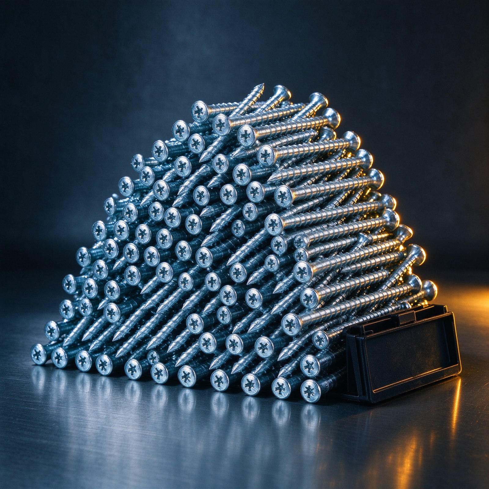Zinc plated drywall screws